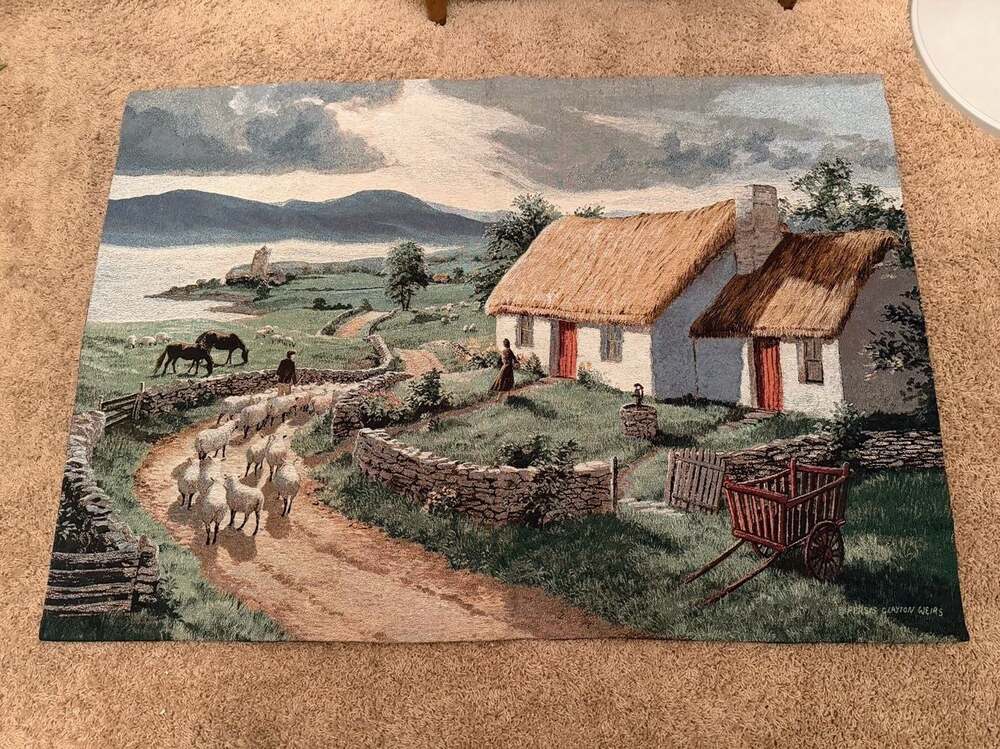 Irish Blessing II Tapestry Throw